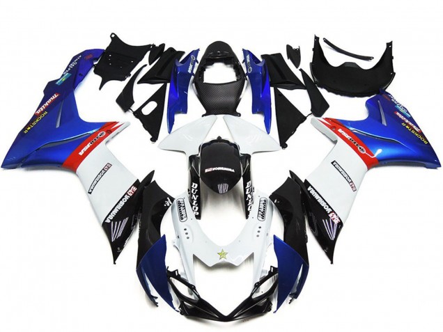 2011-2024 Blue White Red Suzuki GSXR 600 / GSXR 750 Abs Motorcycle Fairings