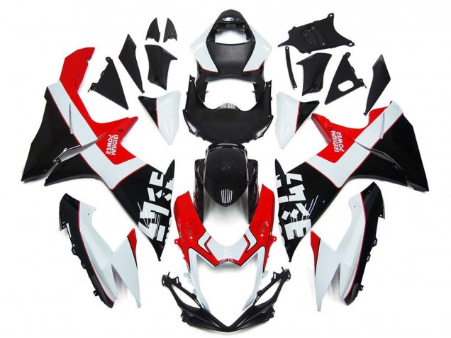 2011-2024 White Red Glossy Black Suzuki GSXR 600 / GSXR 750 Motorcycle Fairings