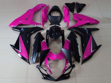 2011-2024 Pink Glossy Black Matte Black Suzuki GSXR 600 / GSXR 750 Motorcycle Fairings
