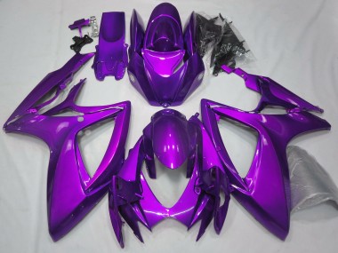 2006-2007 Plain Glossy Purple Suzuki GSXR 600 / GSXR 750 Motorcycle Fairings