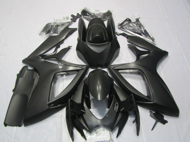 2006-2007 Matte Black Suzuki GSXR 600 / GSXR 750 Motorcycle Fairings