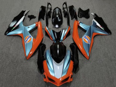 2008-2010 Orange Blue Black Gulf Suzuki GSXR 600 / GSXR 750 Motorcycle Fairings