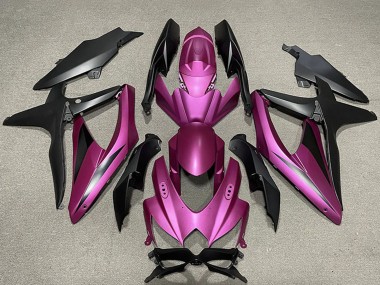 2008-2010 Purple Matte Black Suzuki GSXR 600 / GSXR 750 Motorcycle Fairings
