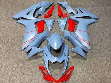 2011-2024 Matte Sky Blue Red Suzuki GSXR 600 / GSXR 750 Motorcycle Fairings