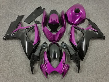 2006-2007 Purple Black Suzuki GSXR 600 / GSXR 750 Motorcycle Fairings