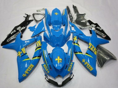 2008-2010 Blue Black Gold Rizla Suzuki GSXR 600 / GSXR 750 Motorcycle Fairings