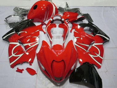 1997-2007 Red White Black Suzuki GSXR 1300 Motorcycle Fairings