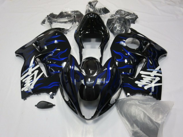 1997-2007 Blue Swirl Suzuki GSXR 1300 Motorcycle Fairings