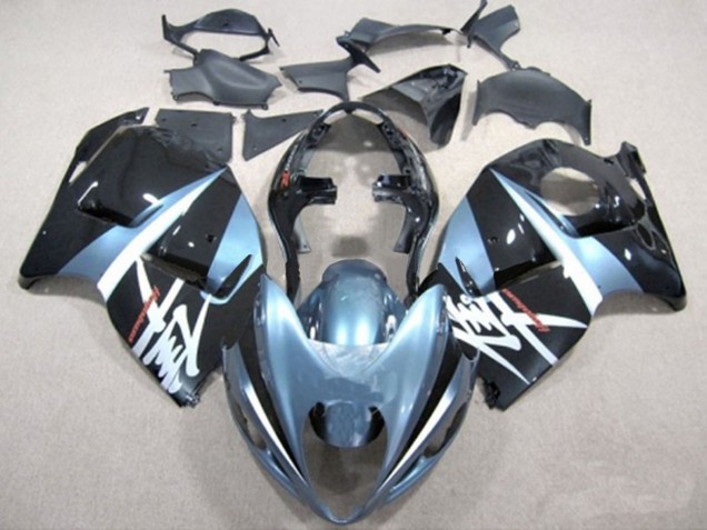 1997-2007 Light Blue and Black Suzuki GSXR 1300 Motorcycle Fairings