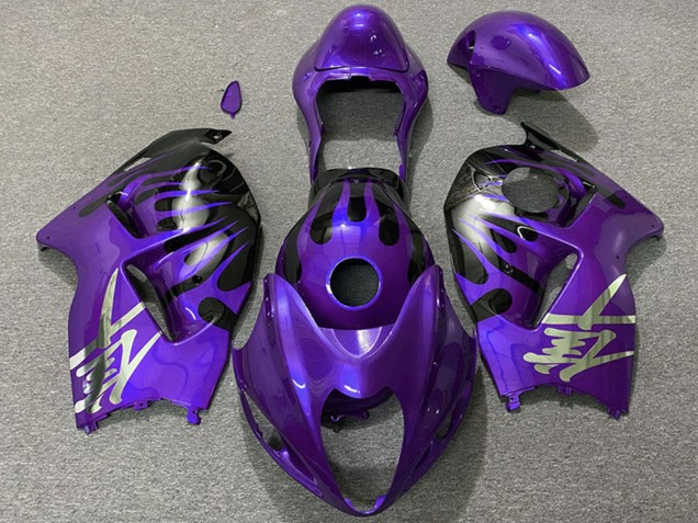 1997-2007 Purple and Black Suzuki GSXR 1300 Motorcycle Fairings
