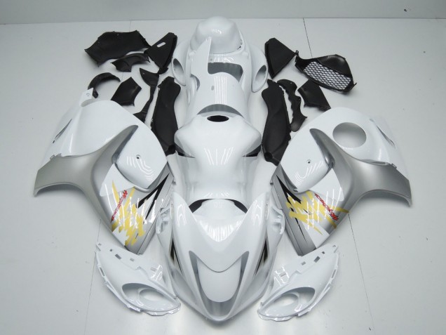 2008-2020 White Silver Yellow Suzuki GSXR 1300 Motorcycle Fairings