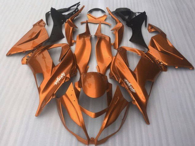 2016-2019 Dark Orange Kawasaki ZX10R Motorcycle Fairings