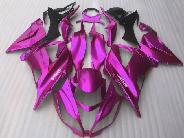 2016-2019 Glossy Candy Pink Kawasaki ZX10R Motorcycle Fairings
