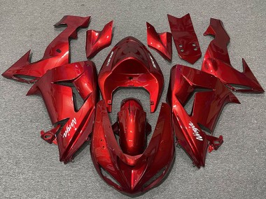 2006-2007 Candy Red Kawasaki ZX10R Motorcycle Fairings