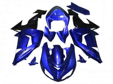 2006-2007 Blue Black Kawasaki ZX10R Motorcycle Fairings