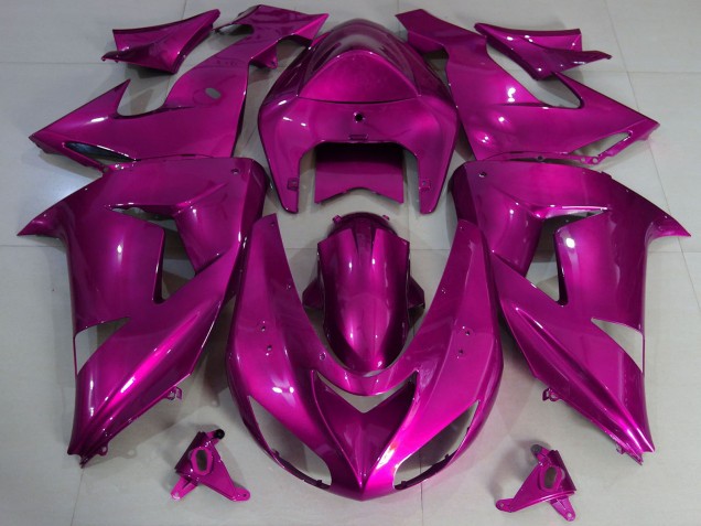 2006-2007 Purple Kawasaki ZX10R Motorcycle Fairings