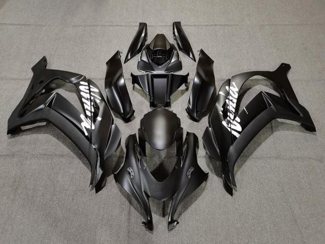 2016-2019 Matte Black White Ninja Kawasaki ZX10R Motorcycle Fairings