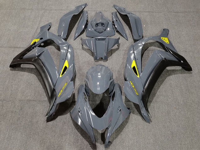2016-2019 Nardo Grey Black Yellow Kawasaki ZX10R Motorcycle Fairings