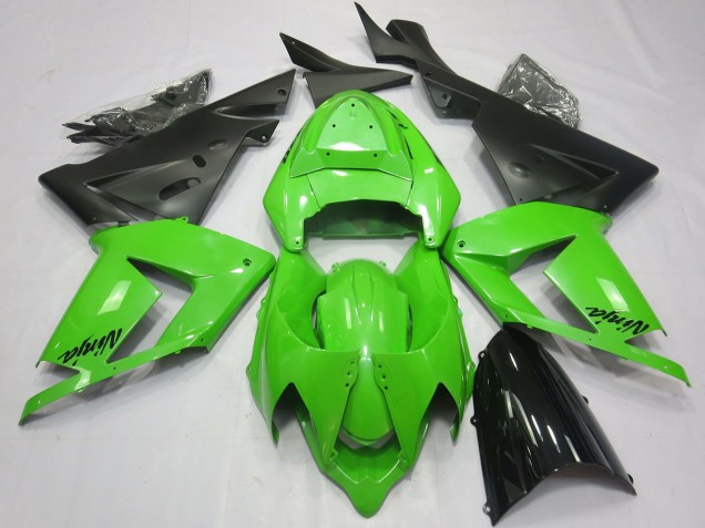 2004-2005 Total Green Kawasaki ZX10R Motorcycle Fairings
