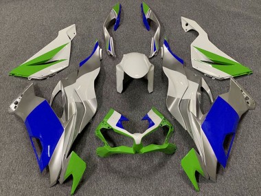 2019-2023 White Silver Green Blue Kawasaki ZX6R Motorcycle Fairings