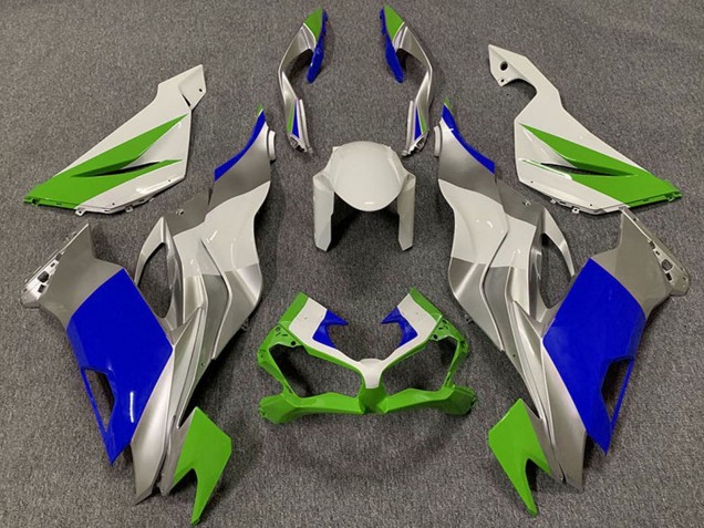 2019-2023 White Silver Green Blue Kawasaki ZX6R Motorcycle Fairings