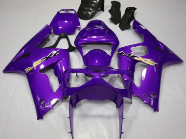 2003-2004 Purple Kawasaki ZX6R Motorcycle Fairings