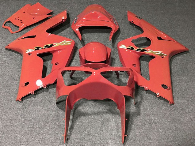 2003-2004 Grapefruit Kawasaki ZX6R Motorcycle Fairings