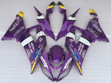 2013-2018 Purple Yellow White Blue Kawasaki ZX6R Motorcycle Fairings