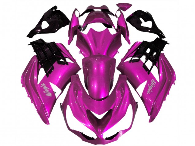 2012-2021 Hot Pink Black Kawasaki ZX14R Motorcycle Fairings