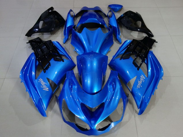 2012-2021 Blue Black Kawasaki ZX14R Motorcycle Fairings