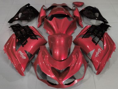 2012-2021 Red Black Kawasaki ZX14R Motorcycle Fairings