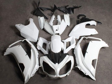 2009-2011 White Kawasaki Ninja 650R Motorcycle Fairings