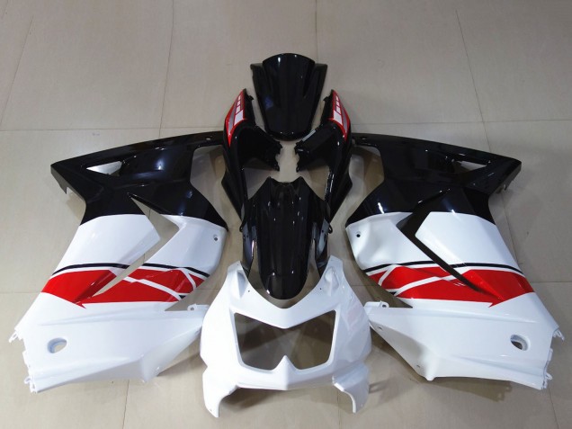 2008-2012 White Red Glossy Black Kawasaki Ninja 250 Motorcycle Fairing