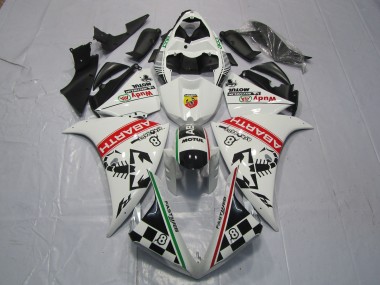 2012-2014 White Red Green Black Abarth Wudy Motul Yamaha R1 Motorcycle Fairings