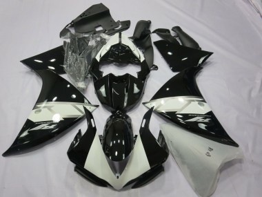 2012-2014 Glossy Black White Silver Yamaha R1 Motorcycle Fairings
