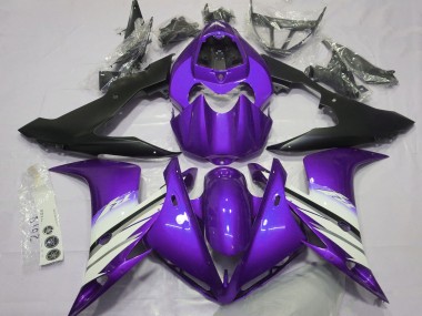 2004-2006 Purple White Matte Black Yamaha R1 Motorcycle Fairings