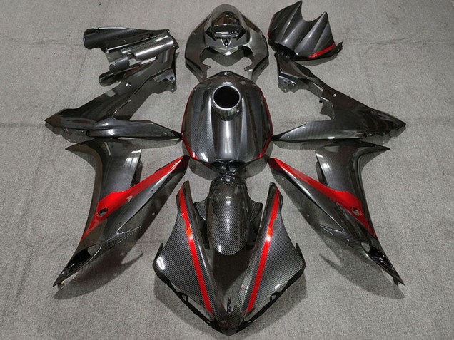 2004-2006 Carbon Fiber Style Red Yamaha R1 Motorcycle Fairings