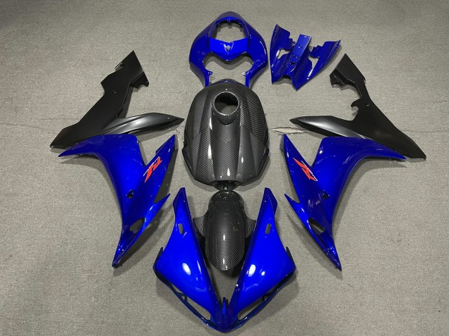 2004-2006 Carbon Fiber Style Blue Yamaha R1 Motorcycle Fairings