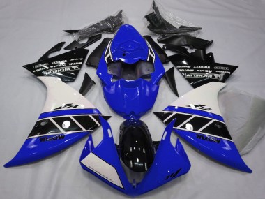 2012-2014 White Blue Glossy Black Yamaha R1 Motorcycle Fairings