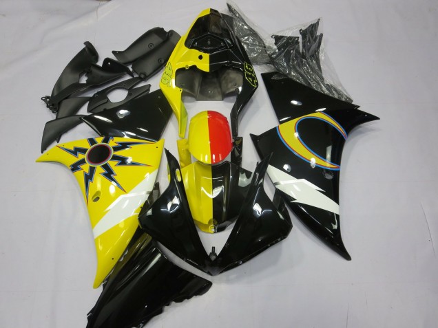 2012-2014 Yellow Black Red Yamaha R1 Motorcycle Fairings