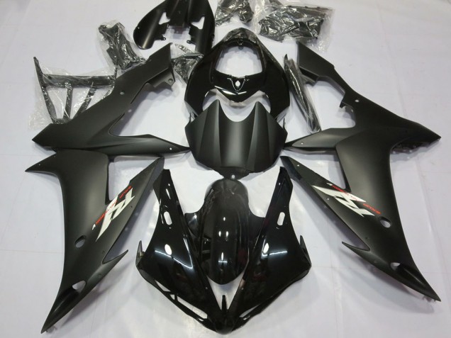 2004-2006 Glossy Black Matte Black Yamaha R1 Motorcycle Fairing