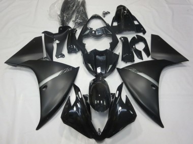 2012-2014 Glossy Black Matte Black Silver Yamaha R1 Motorcycle Fairings