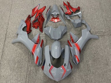 2015-2019 Nardo Grey Red Yamaha R1 Motorcycle Fairings