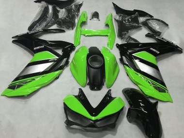 2015-2018 Green Silver Glossy Black Yamaha R3 Motorcycle Fairings
