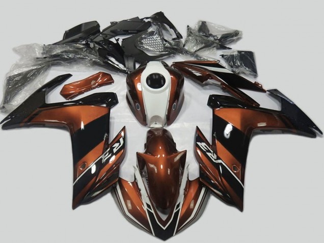 2015-2018 Brown White Black Yamaha R3 Motorcycle Fairings