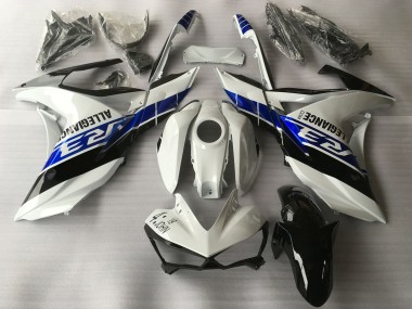 2015-2018 White Blue Black Yamaha R3 Motorcycle Fairings