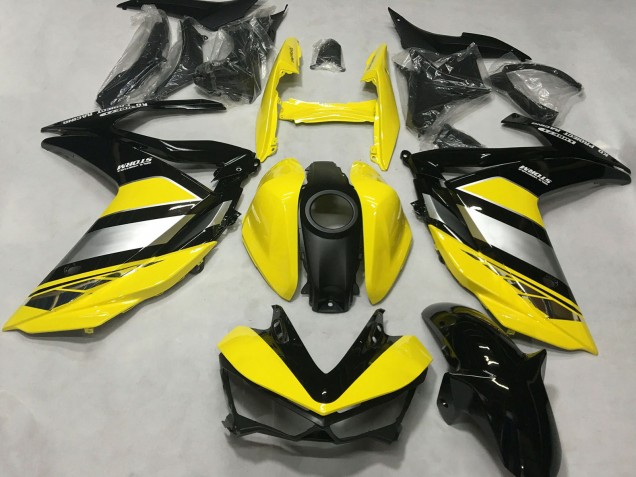 2015-2018 Yellow Silver Glossy Black Yamaha R3 Motorcycle Fairings