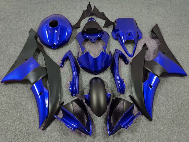 2008-2016 Blue Matte Black Yamaha R6 Motorcycle Fairing