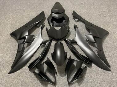 2006-2007 Matte Black Yamaha R6 Motorcycle Fairings