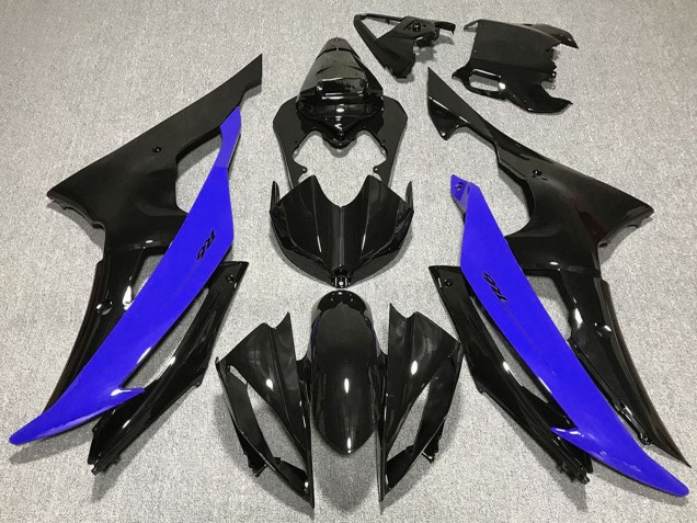 2008-2016 Blue Glossy Black Yamaha R6 Motorcycle Fairings
